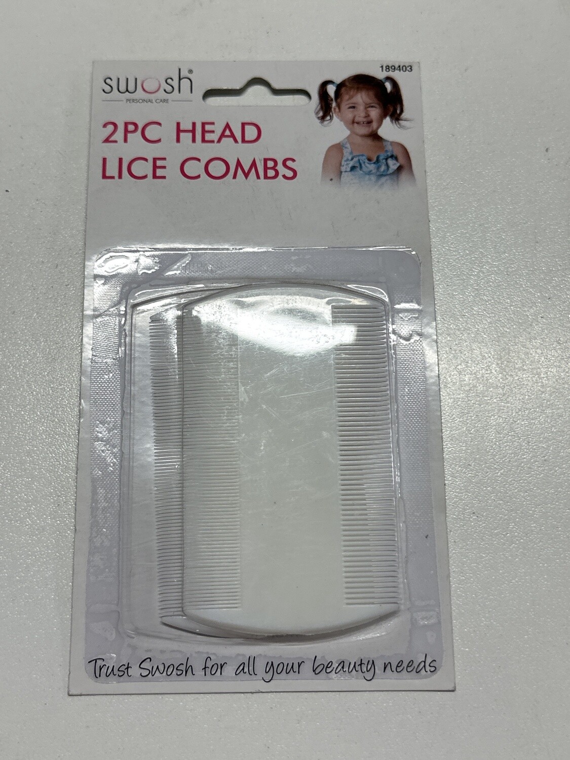 *HEAD LICE COMBS 2PCS