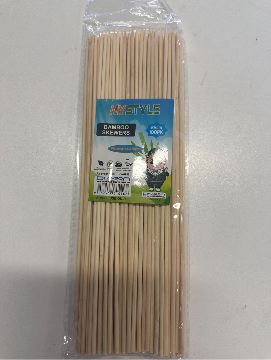 *MY STYLE BAMBOO SKEWERS 25CM