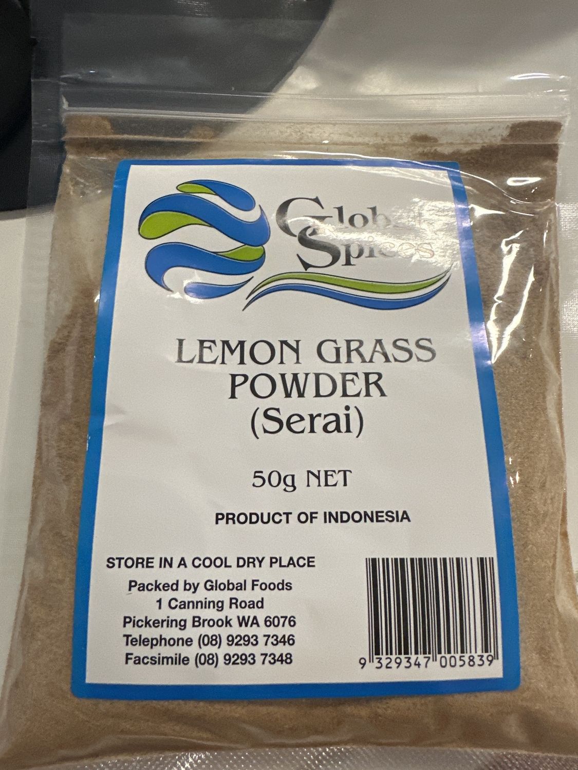 GS  SPICES LEMON GRASS POWDER 50G