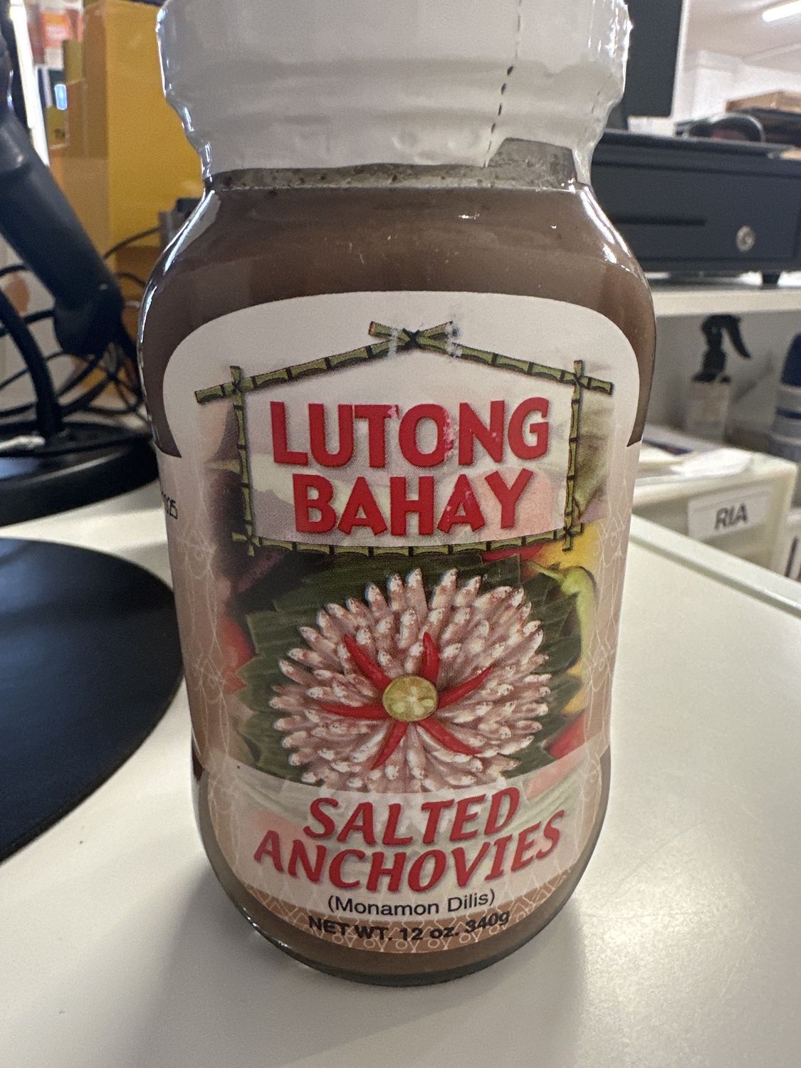 LUTONG BAHAY SALTED ACHOVIES  (MONAMON DILIS) 340G