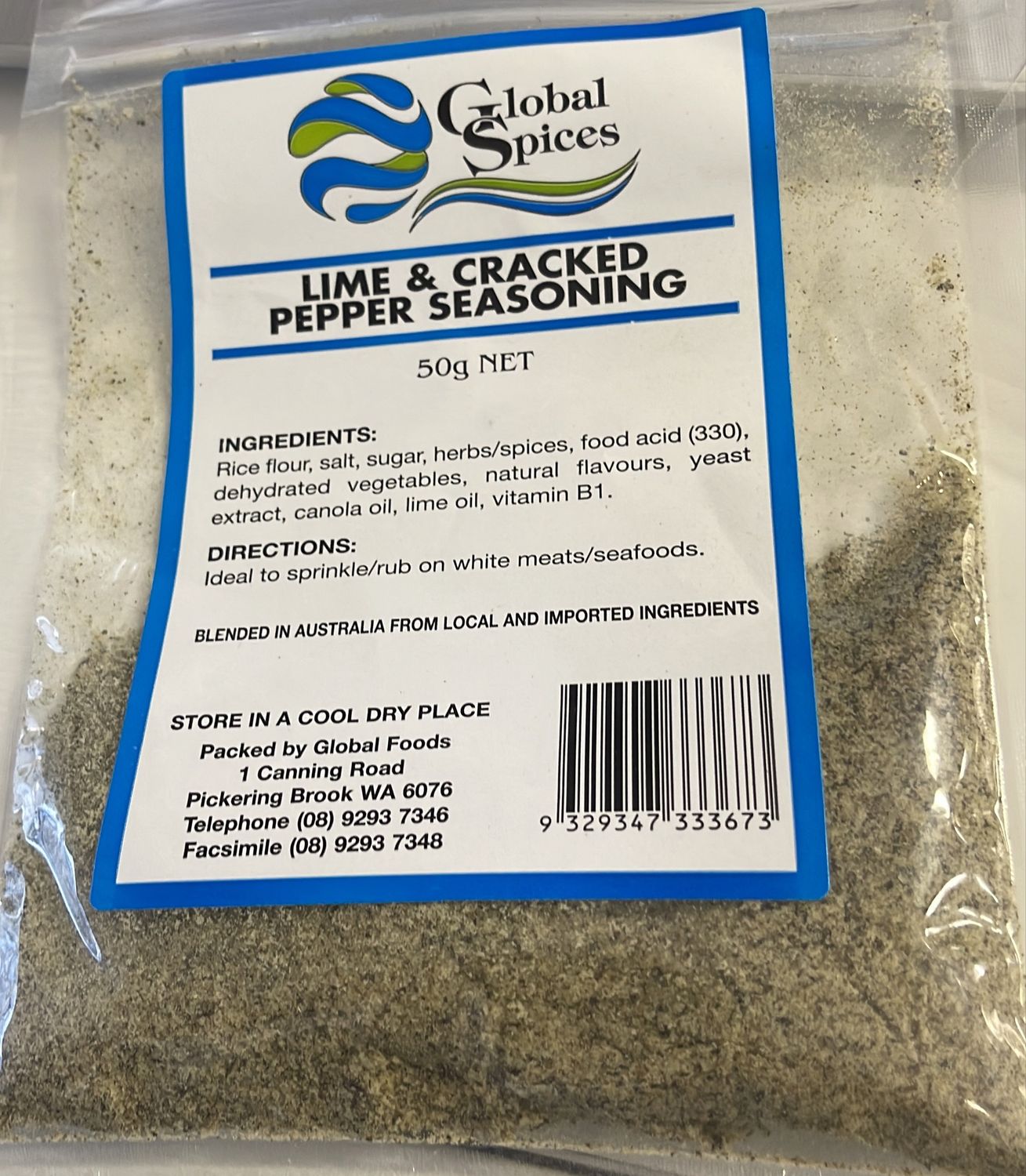GS LIME &amp; CRACKED PEPPER SEASONING 50G