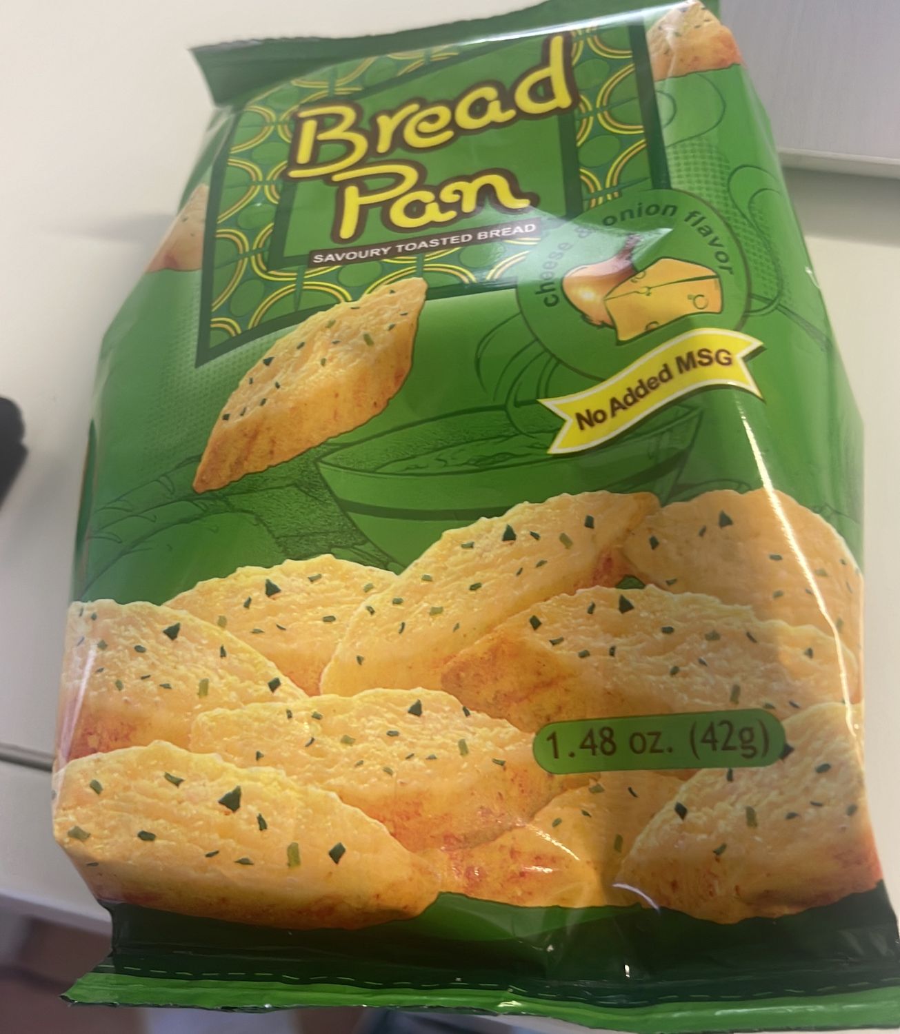 *OISHI BREAD PAN ONION 42G