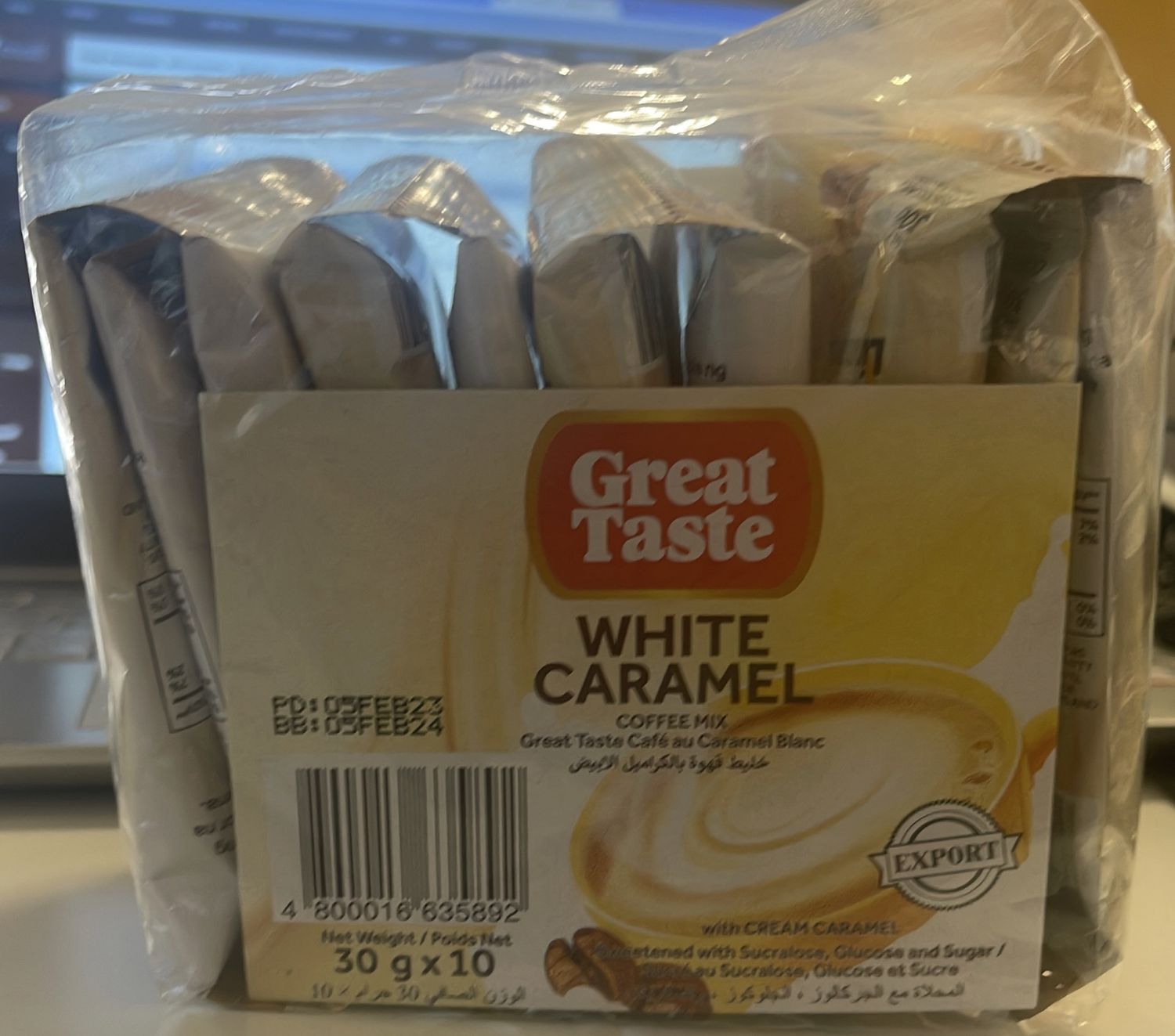 GREAT TASTE WHITE CARAMEL  COFFEE 300G