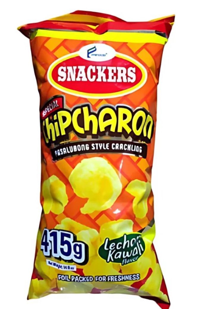 SNACKERS SPEACIAL CHIPCHARON LECHON KAWALI FLAVOUR 415G