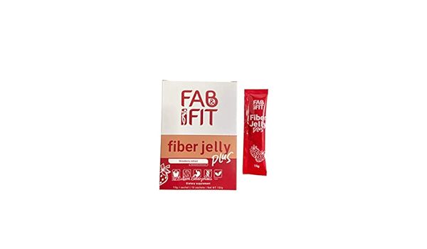 FAB&amp;FIT FIBER JELLY STRAWBERRY 150G