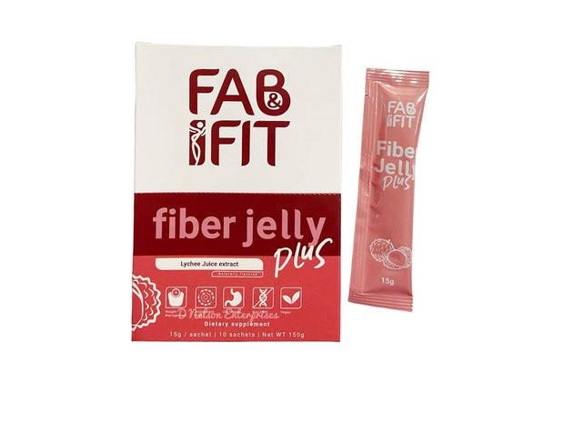 FAB&amp;FIT FIBER JELLY LYCHEE 150G