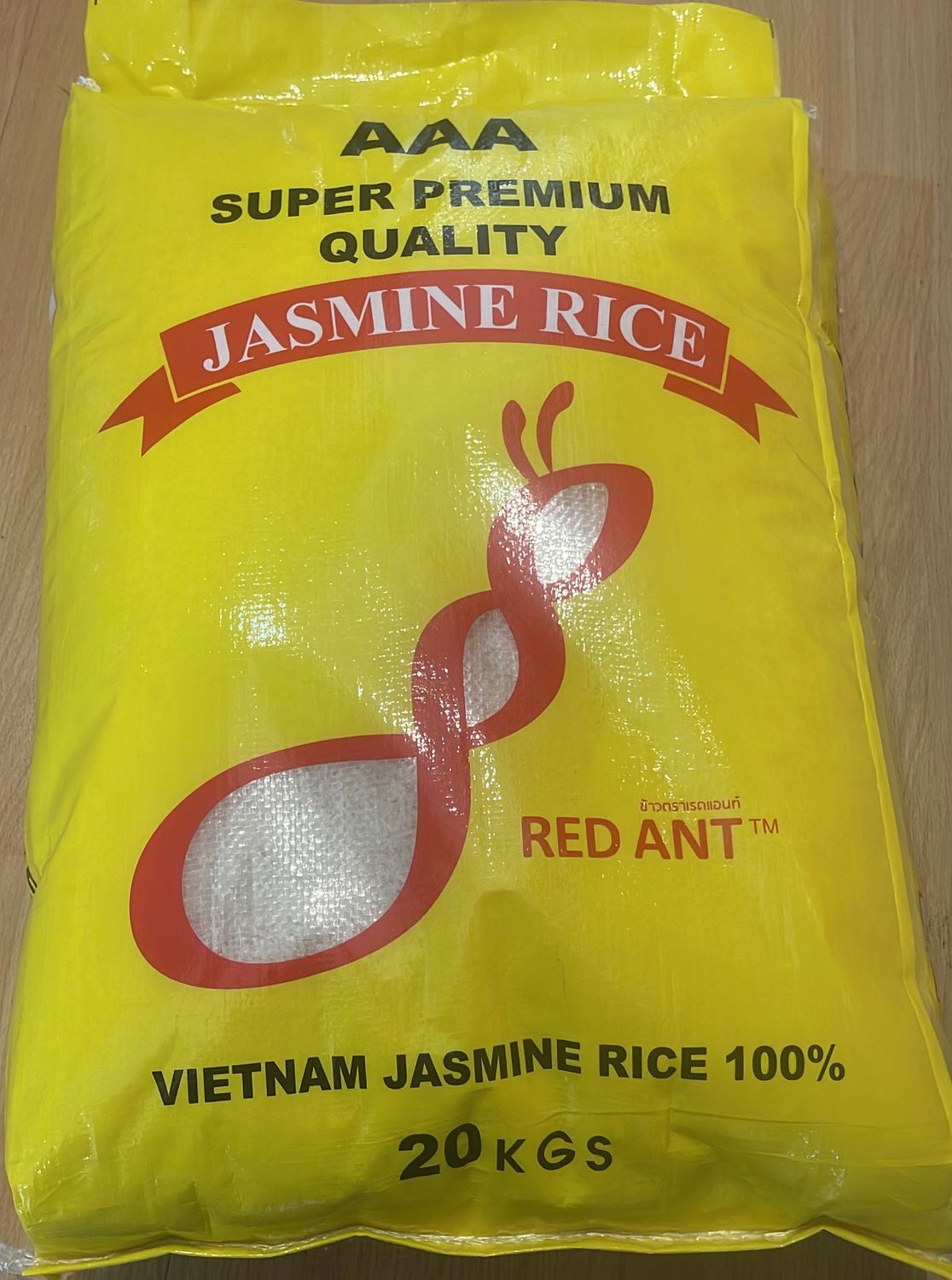 RED ANT VN JASMINE RICE (YELLOW) 20KG