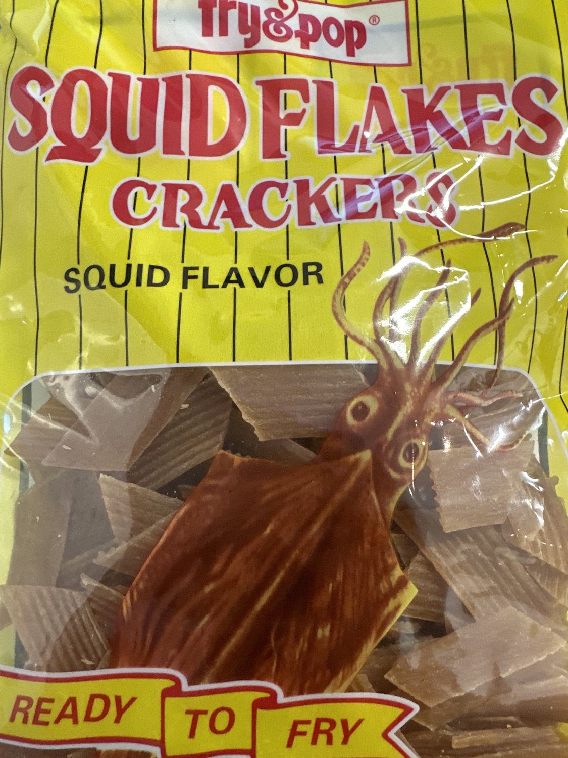 FRY &amp; POP SQUID CRACKERS 200G