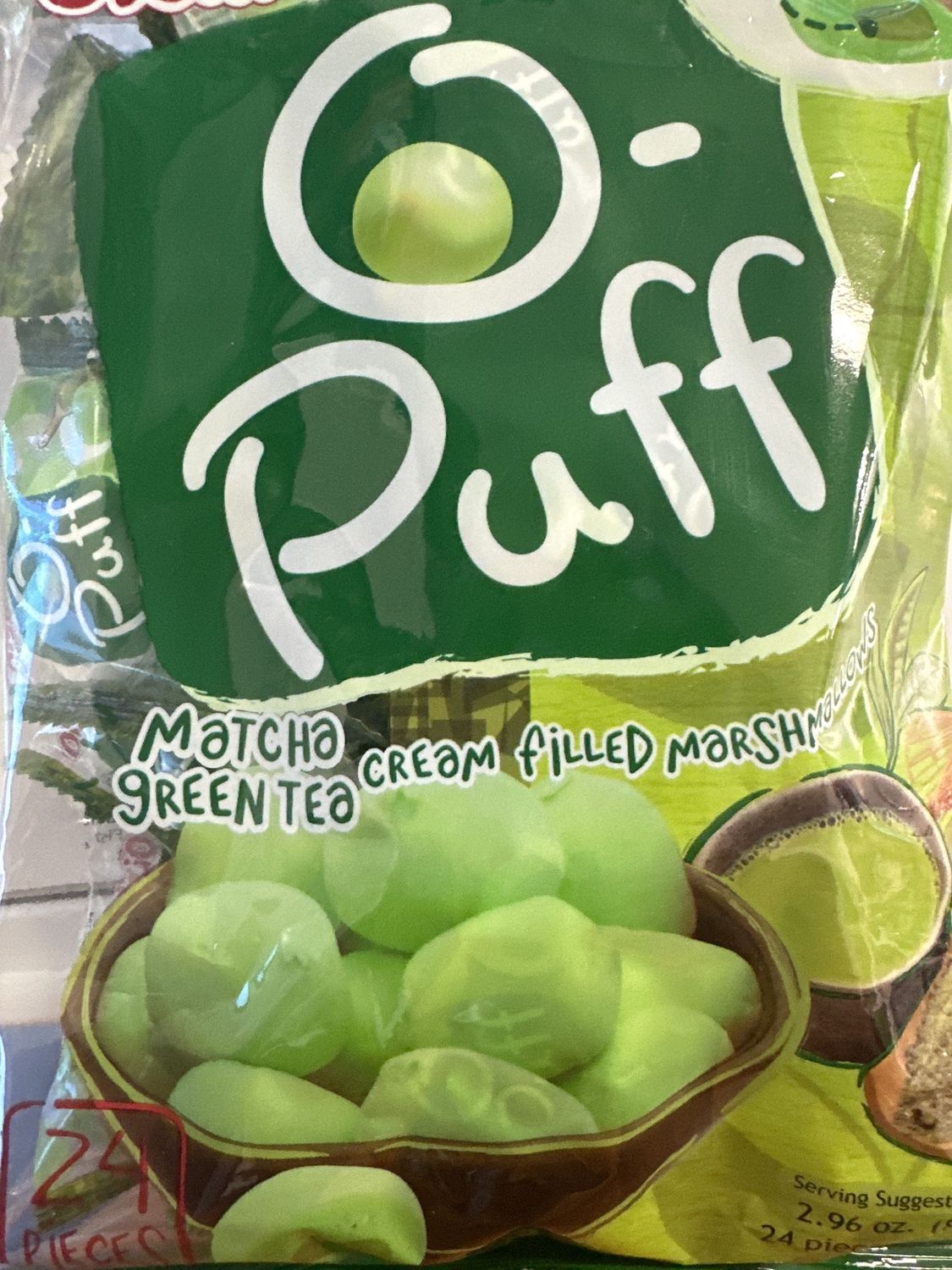 *OISHI O - PUFF MATCHA 24X3.5G