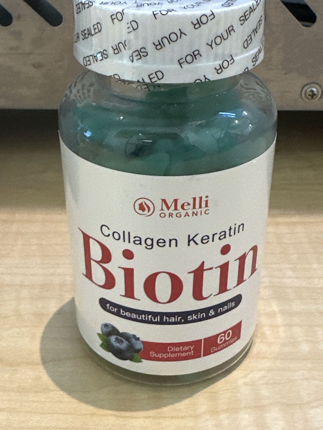 *MELLI ORGANIC BIOTIN 60 GUM