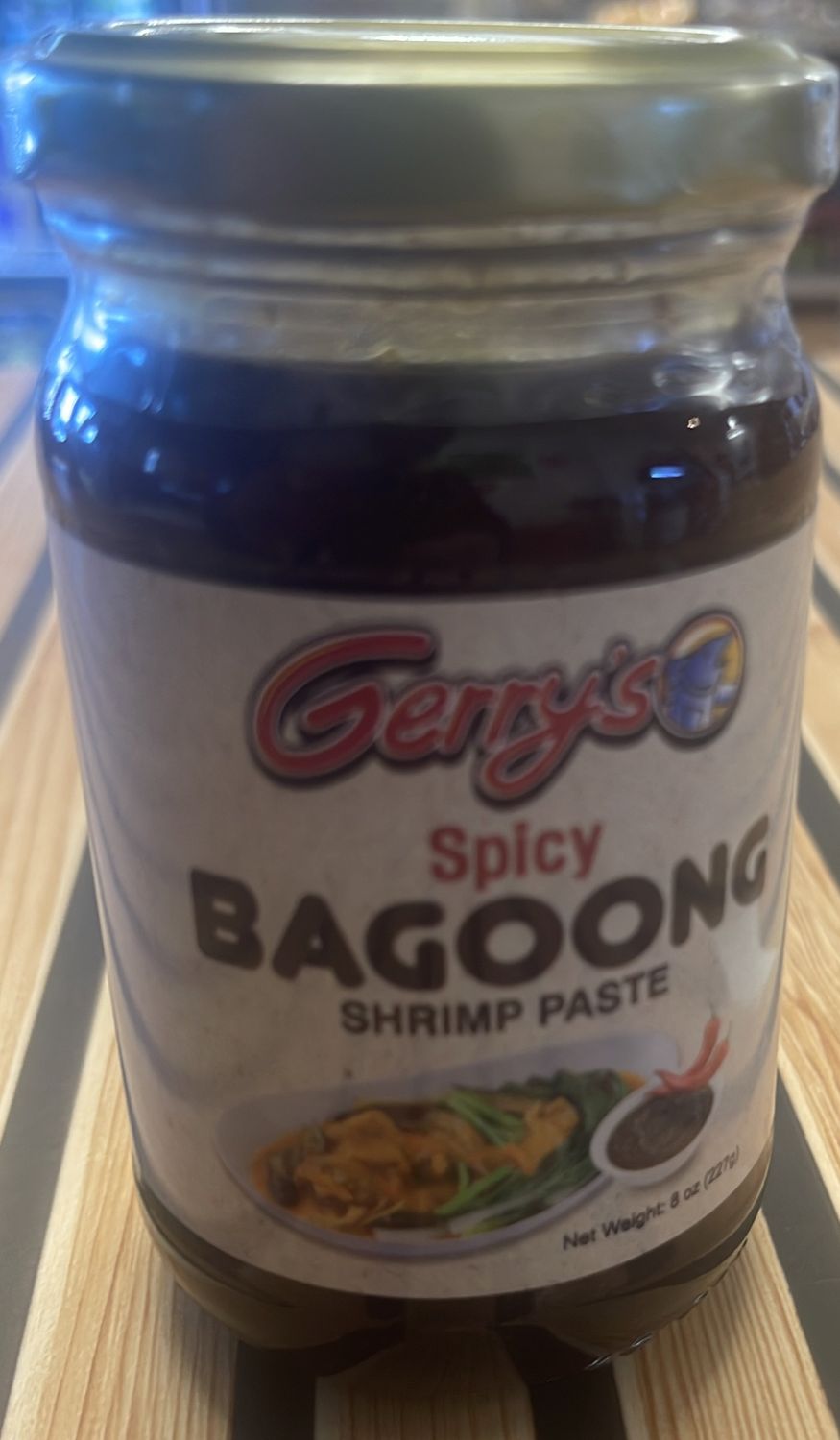 GERRY&#39;S BAGOONG SPICY (SHRIMP PASTE) 225G