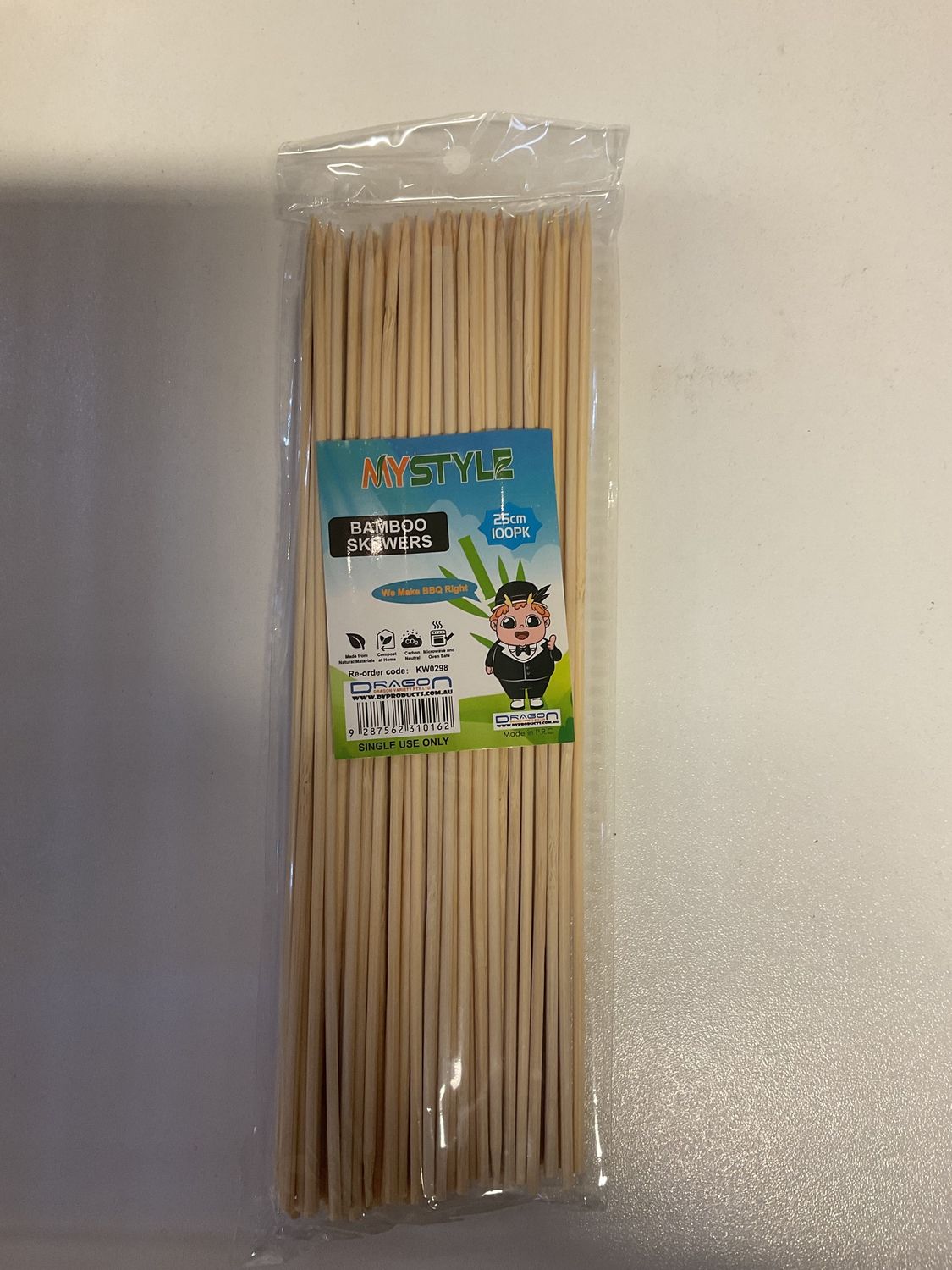 *BAMBOO SKEWERS 125 PCS