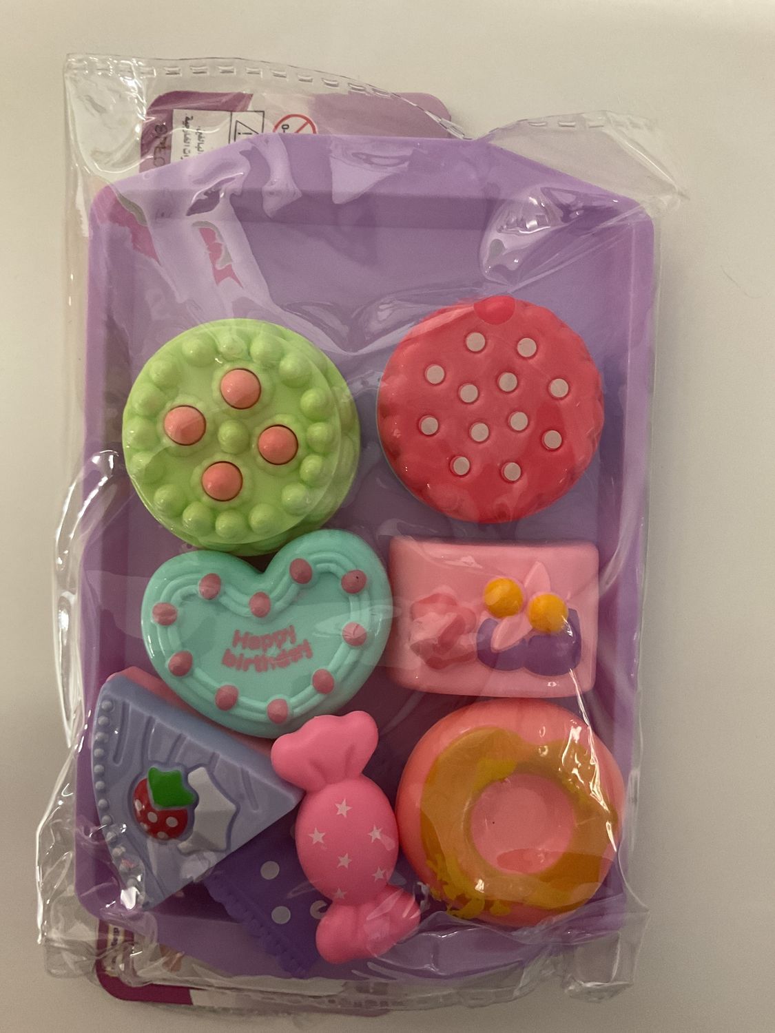 *TOY DESSERT 8 PCS W/TRAY
