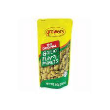GROWERS PEANUT GARLIC 80G