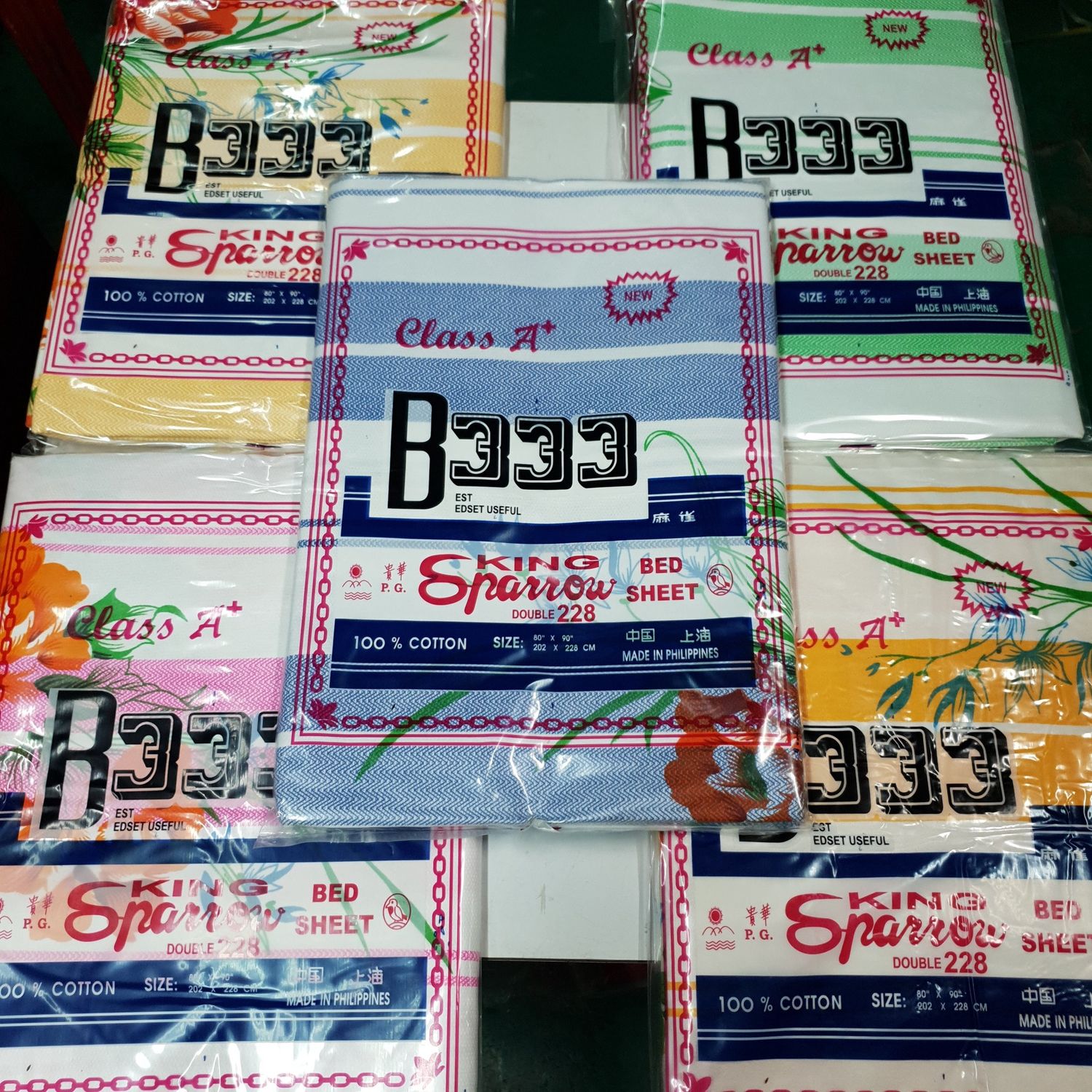 KING SPARROW BED SHEET 228CM