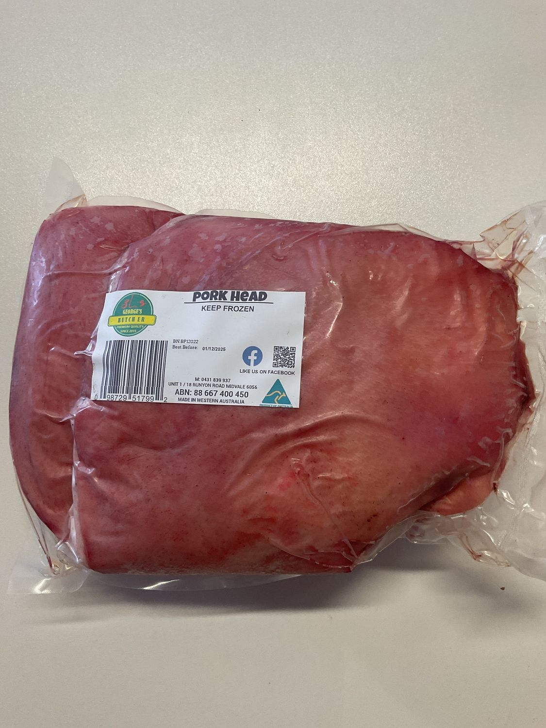 GEORGE&#39;S BUTCHER PORK HEAD