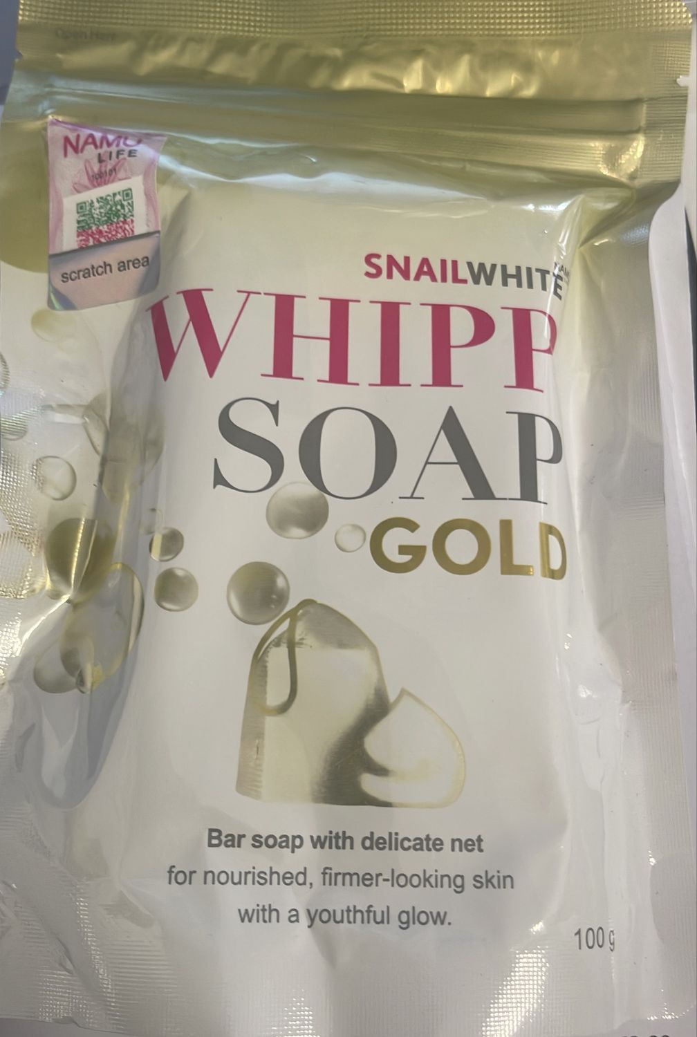 SNAILWHTE WHIPP SOAP GOLD 100g