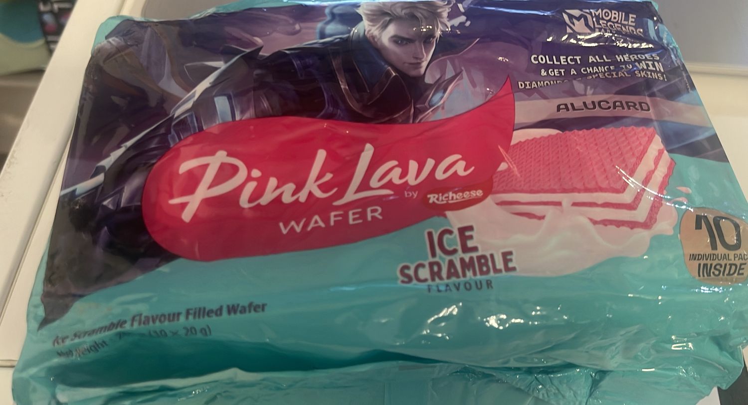 PINK LAVA ICE SCRAMBLE WAFER 200G