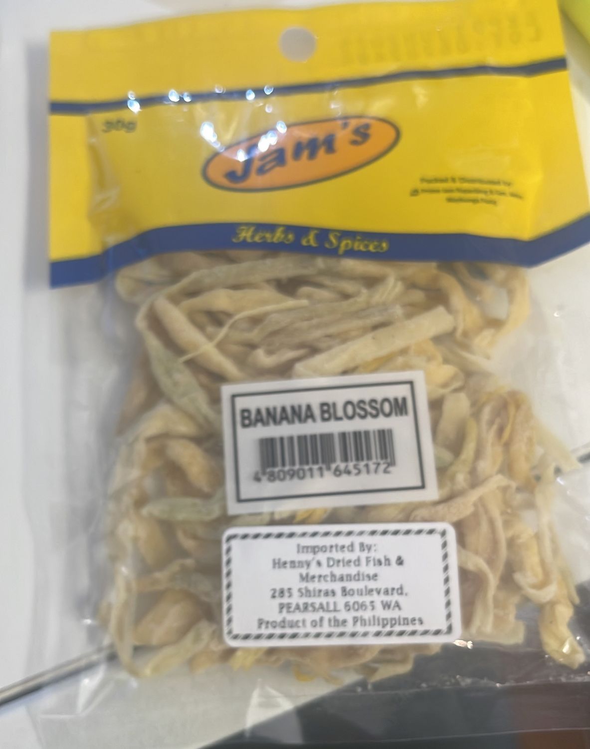 JAMS BANANA BLOSSOMS  30G