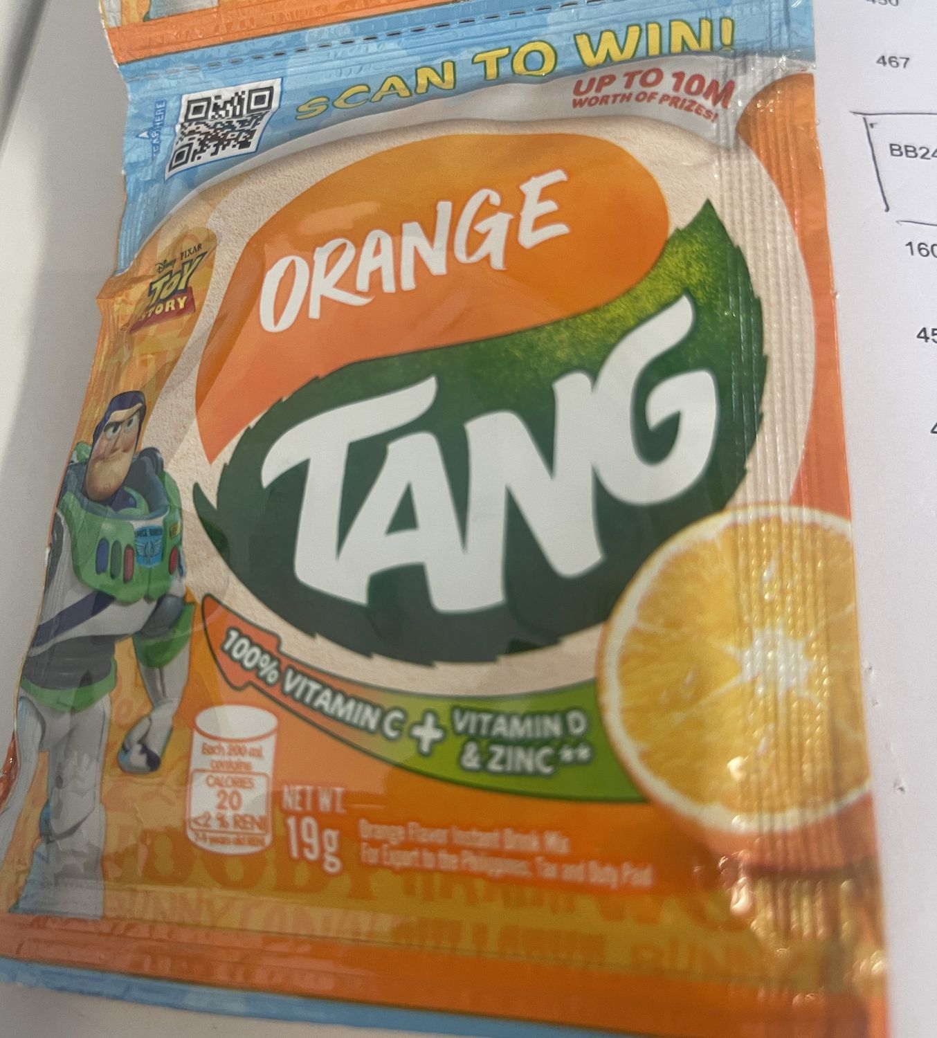 * 1 SACHET TANG ORANGE POWDER 19G