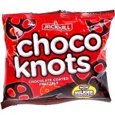 *J&amp;J CHOCO KNOTS CHOCO 28G