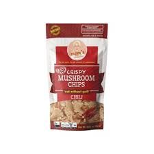 CRISPY MUSHROOM CHIPS CHILLI FLAVOUR 80G