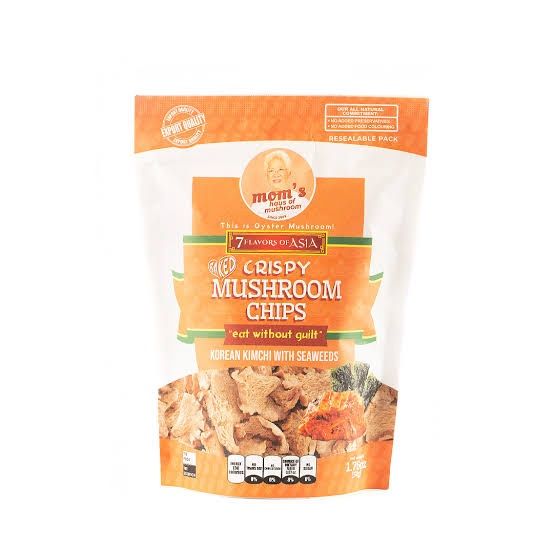 CRISPY MUSHROOM CHIPS KIMCHI W/ SEAWEEDS  FLAVOUR 50G