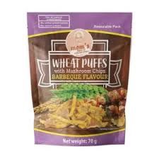 WHEAT PUFFS W/ MUSHROOM CHIPS BBQ FLAVOUR 70G