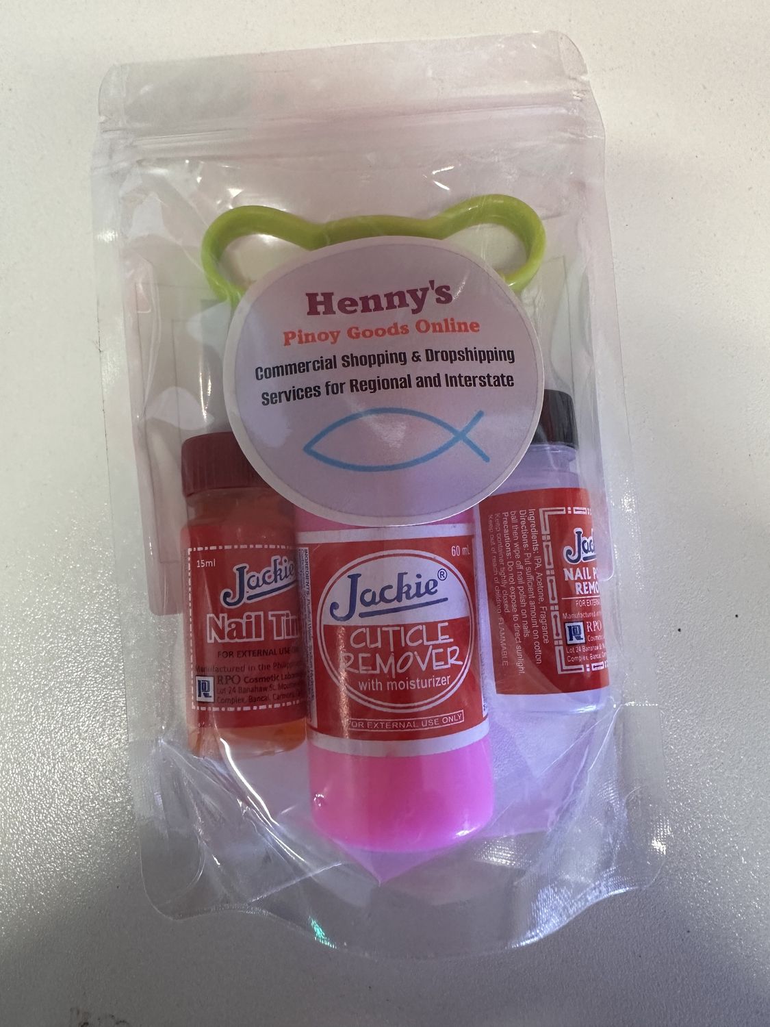 HENNY PEDICURE SET W/BRUSH