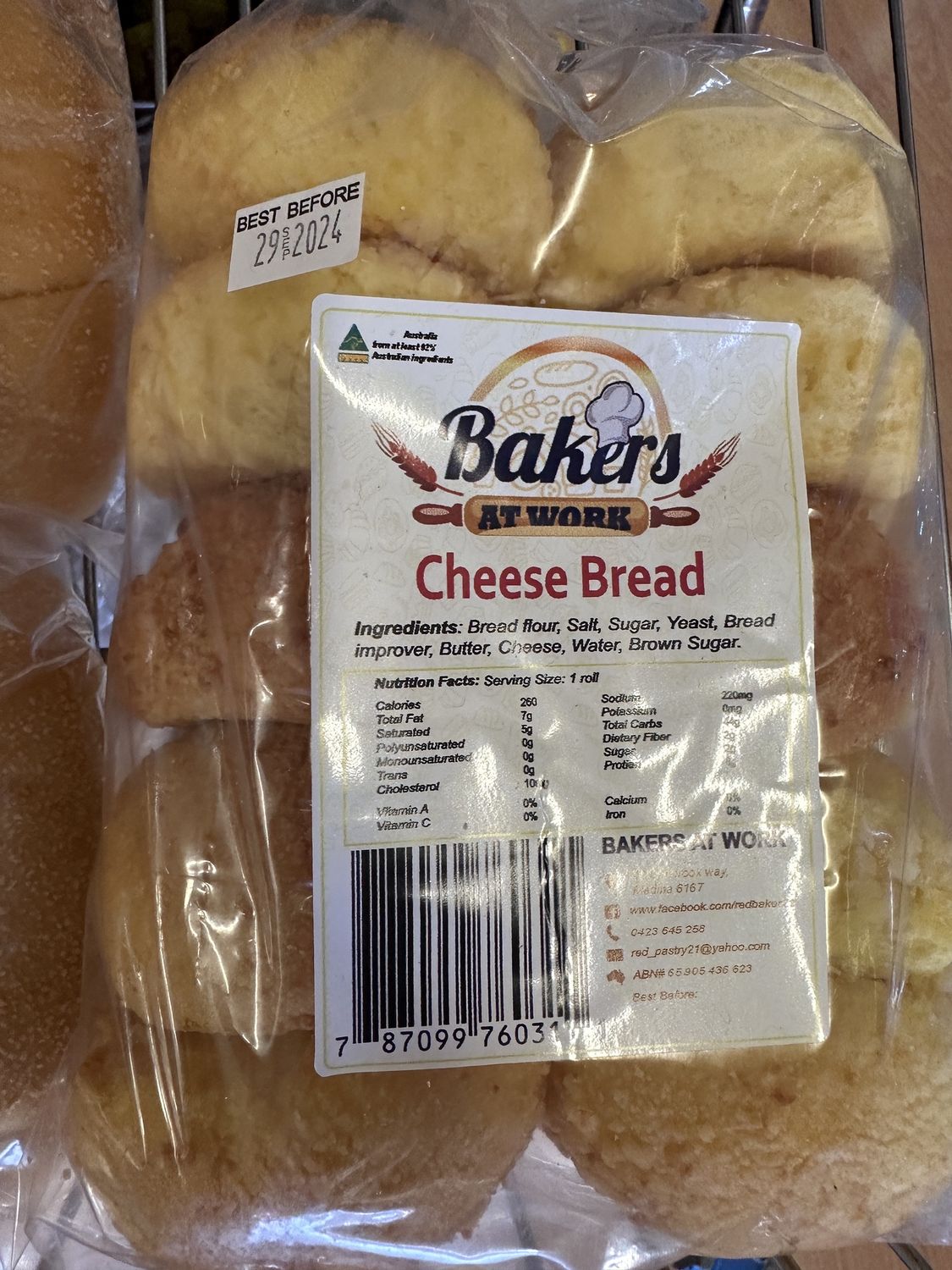 *BAKERS CHEESE BREAD