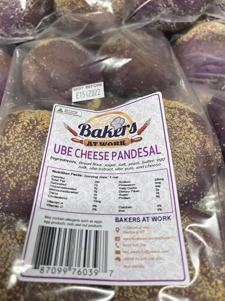 *BAKERS UBE CHEESE PANDESAL