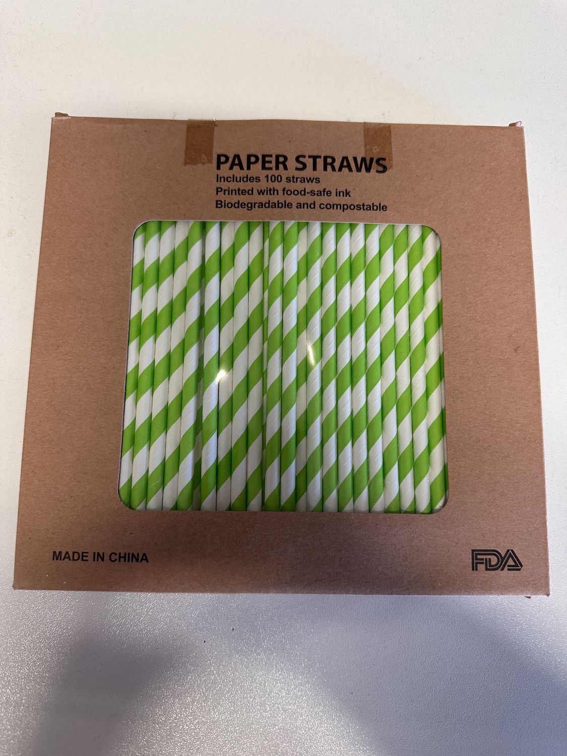 *PAPER STRAWS 100PCS
