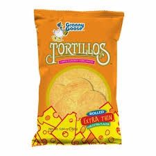 * GRANNY GOOSE TORTILLOS CHEESE 160G