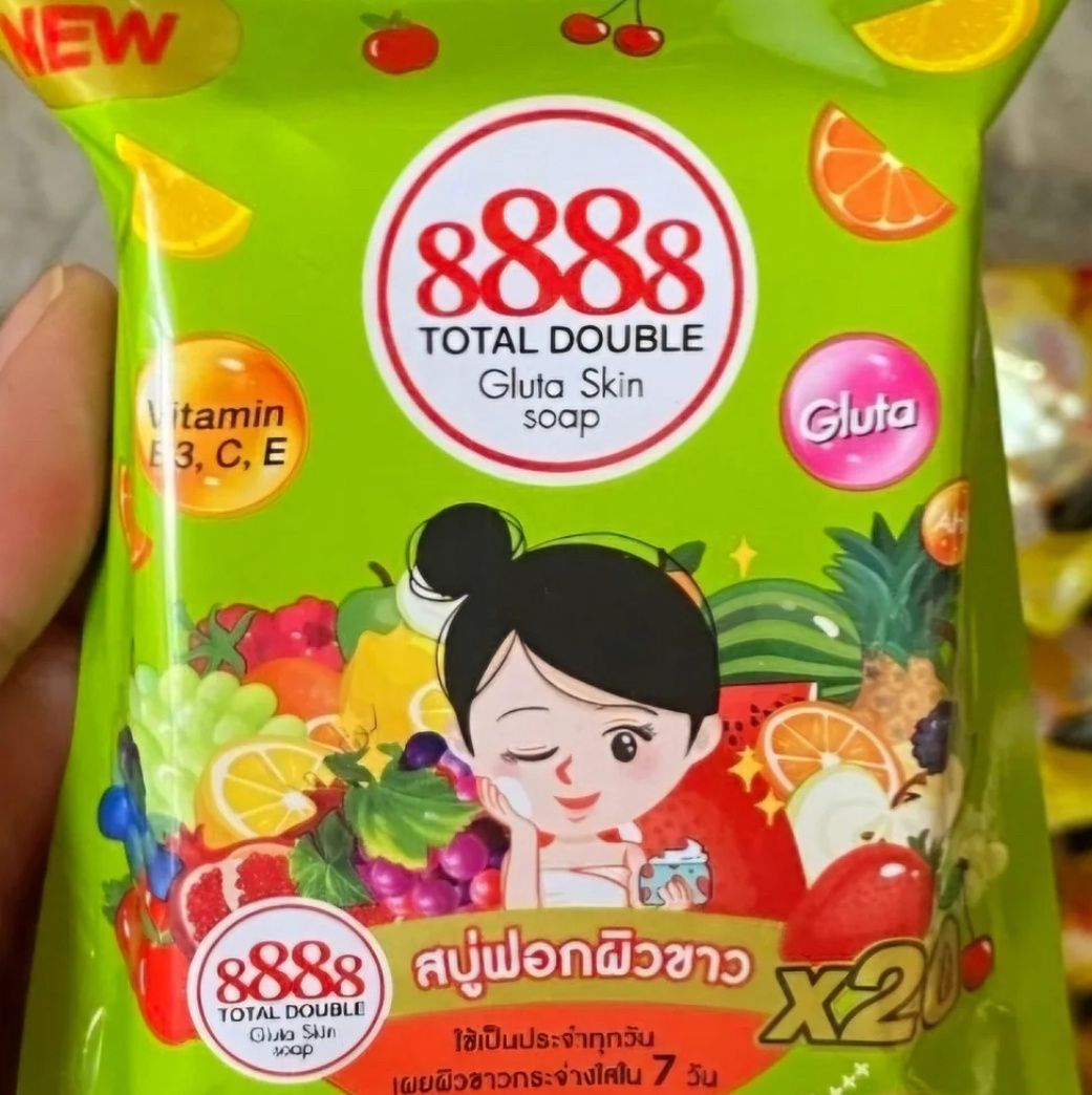 8888 THAILAND WHITENING FRUITTY GREEN SOAP