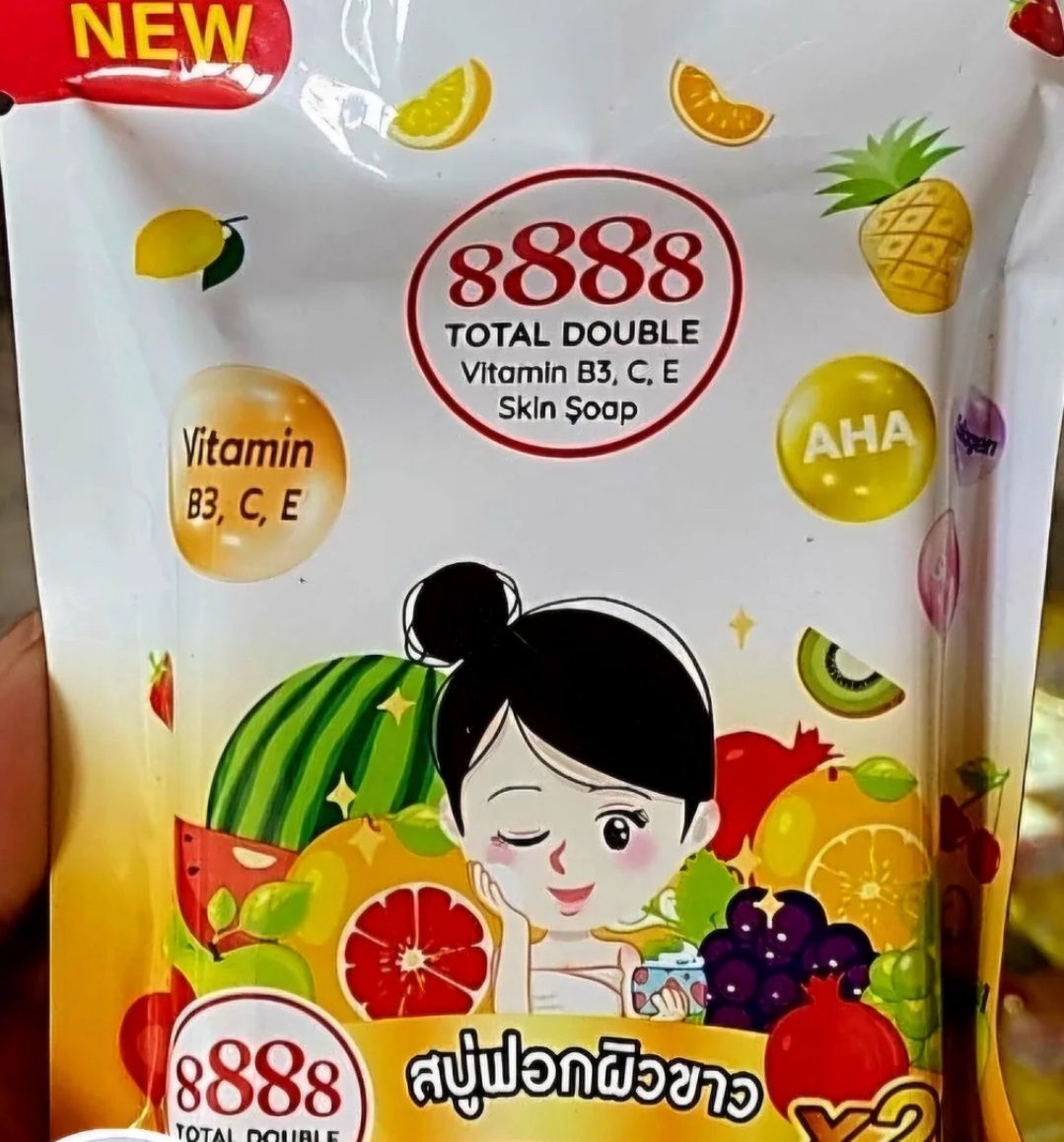 8888 THAI WHITENING FRUITY WHITE SOAP