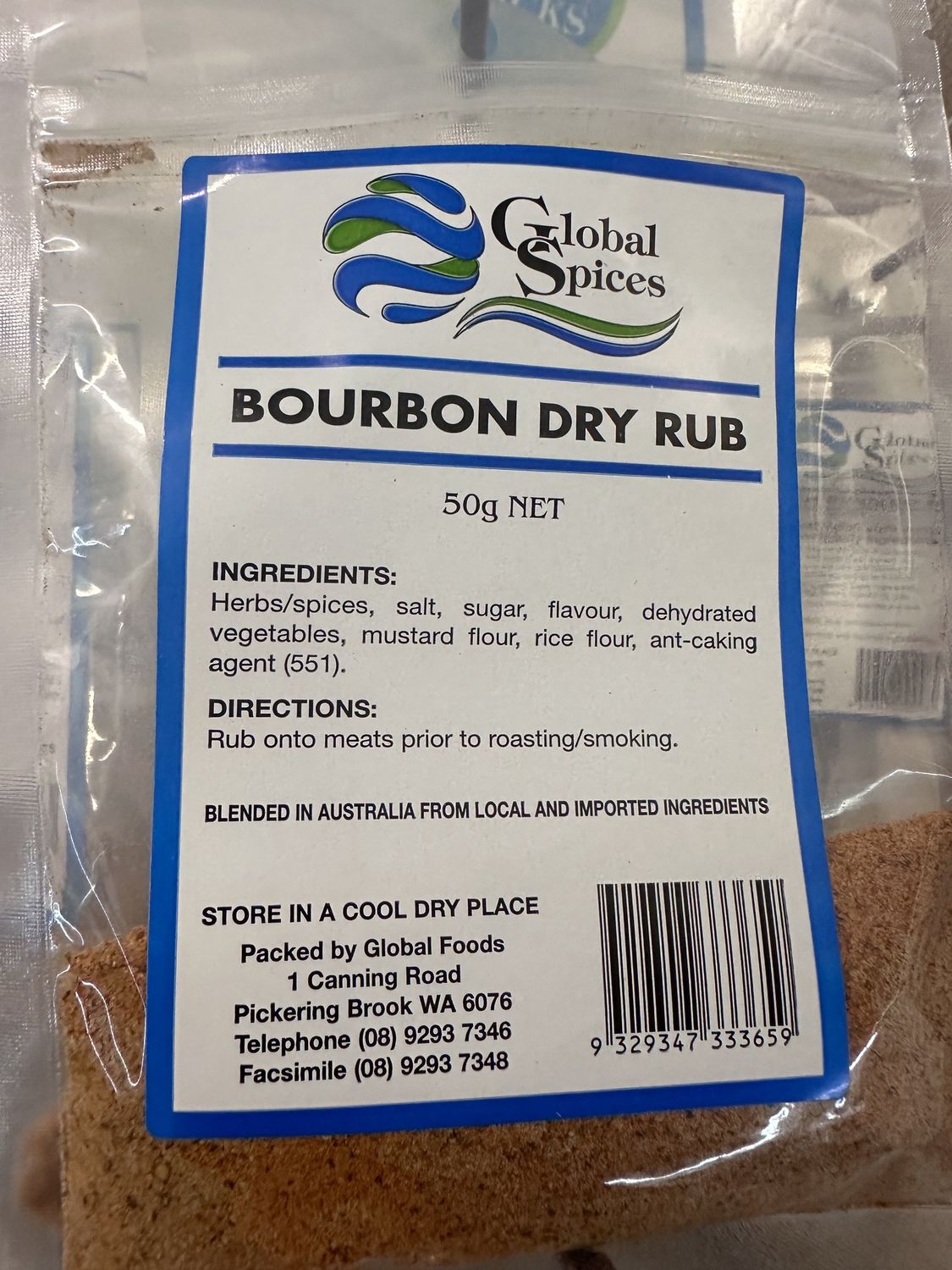 GS  BOURBON DRY RUB 50G