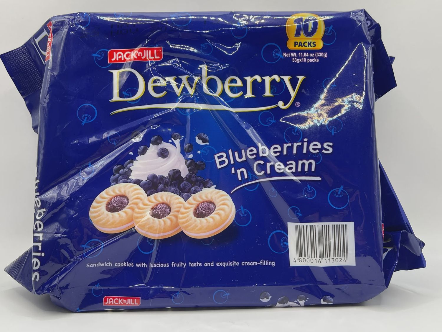 *JNJ DEWBERRY BLUEBERRIES&#39;N CREAN 330G