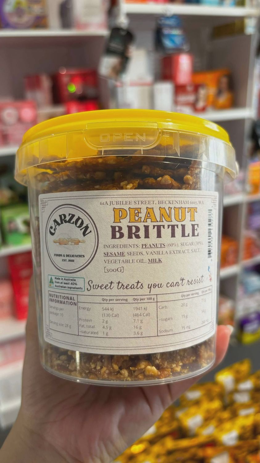 *CARZON PEANUT BRITTLE 300G