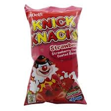 DELFI KNICK KNACKS STRAW  COATED BISCUIT 50G