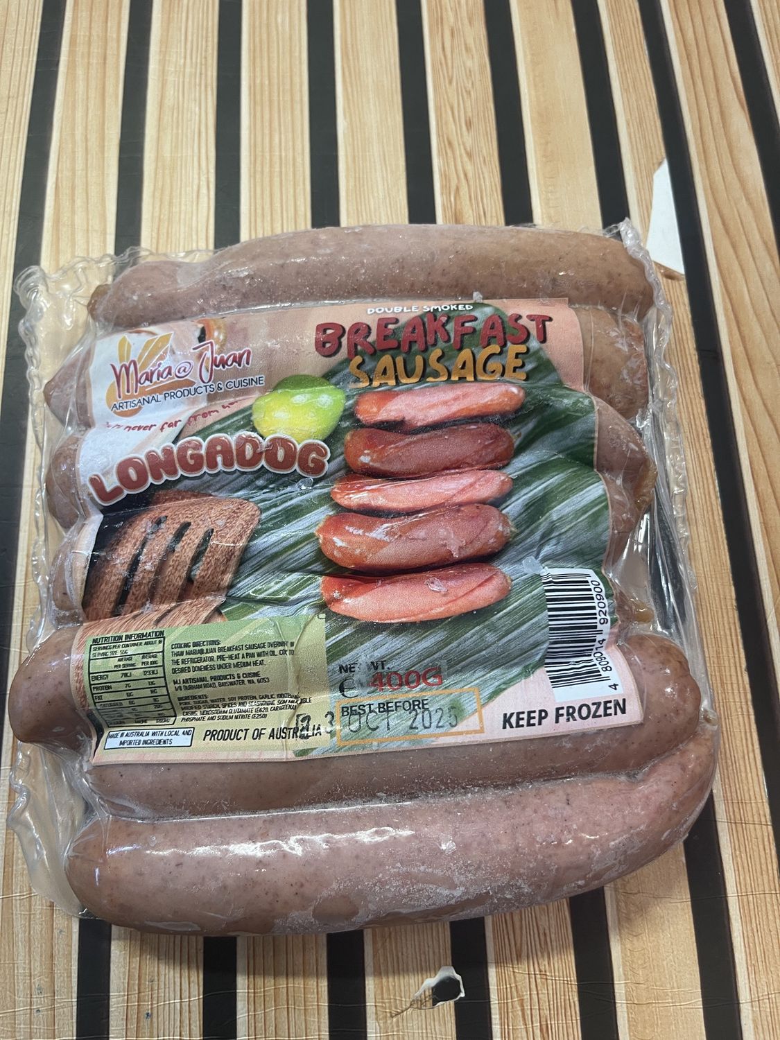 MJ BREAKFAST SAUSAGE LONGADOG e500G