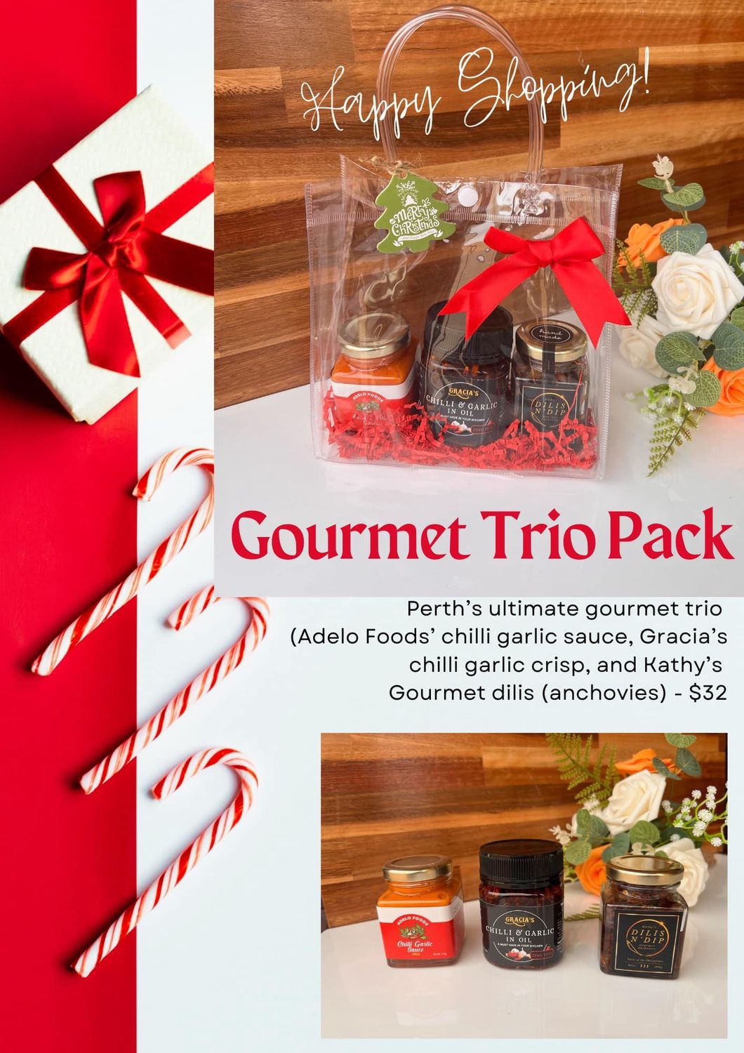 ADELO/KATHYS/GRACIA CHRISTMAS GOURMET TRIO PACK