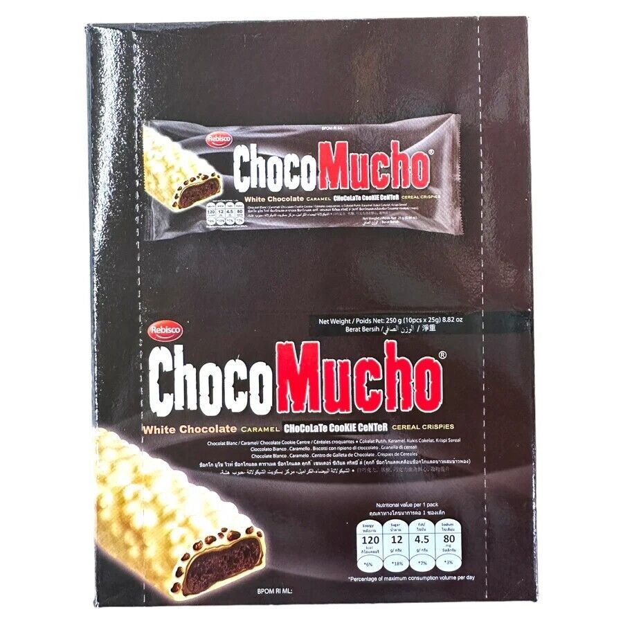 *REBISCO CHOCO MUCHO WHITE CHOC CARAMEL 250G*10