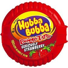 *HUBBA/BUB BUBBLE TAPE STRWBRY 180CM