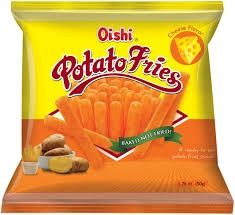 *OISHI POTATO FRIES CHEESE 50G