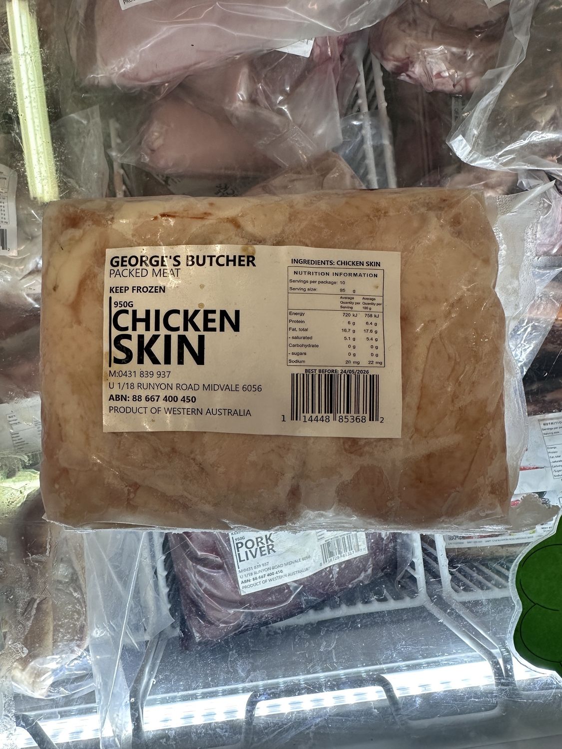 GEORGE'S BUTCHER CHICKEN FEET 950G