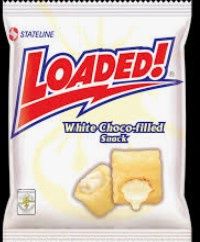 *LOADED WHITE CHOC FILLED SNACK 65G