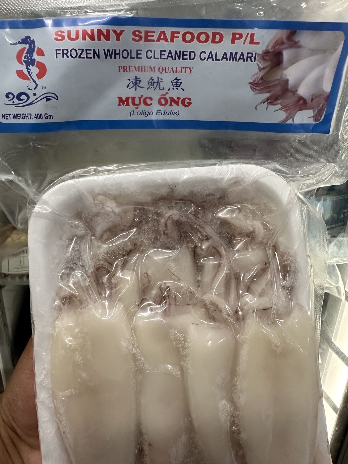 SUNNY FZ WHOLE CLEANED CALAMARI 400G