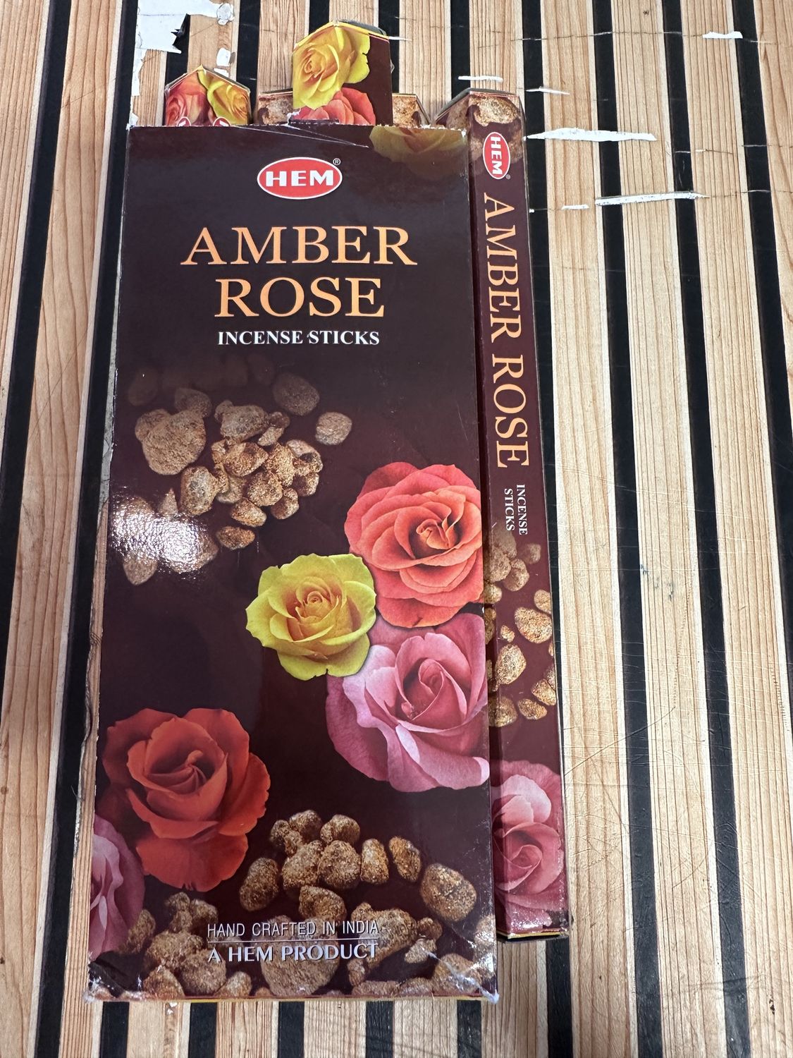 *INCENSE STICKS AMBAR ROSA SCENTS  20 STICKS