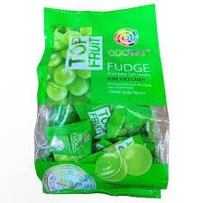 *TOP FRUIT FUDGE JELLY GREEN GRAPES  FLAVOUR 320G