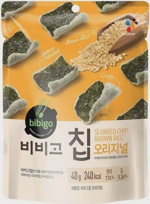 *CJ BBG SEAWEED CHIP BRWON RICE 40G